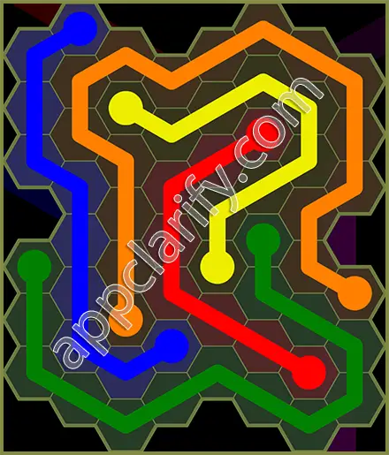 Flow Free: Hexes Extreme Pack Level 15 Solutions