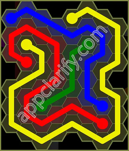 Flow Free: Hexes Extreme Pack Level 16 Solutions