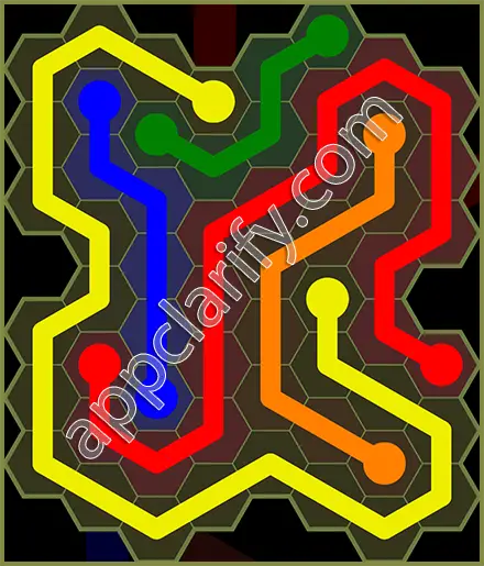 Flow Free: Hexes Extreme Pack Level 17 Solutions
