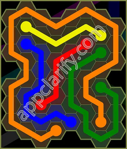 Flow Free: Hexes Extreme Pack Level 19 Solutions