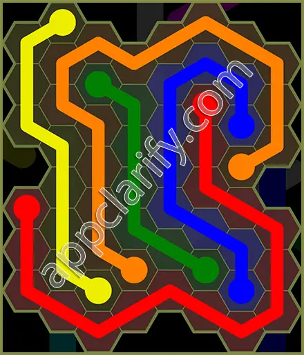 Flow Free: Hexes Extreme Pack Level 20 Solutions