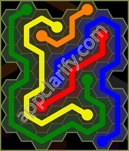 Flow Free: Hexes Extreme Pack Level 22 Solutions