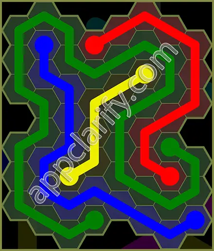 Flow Free: Hexes Extreme Pack Level 25 Solutions
