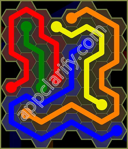 Flow Free: Hexes Extreme Pack Level 29 Solutions