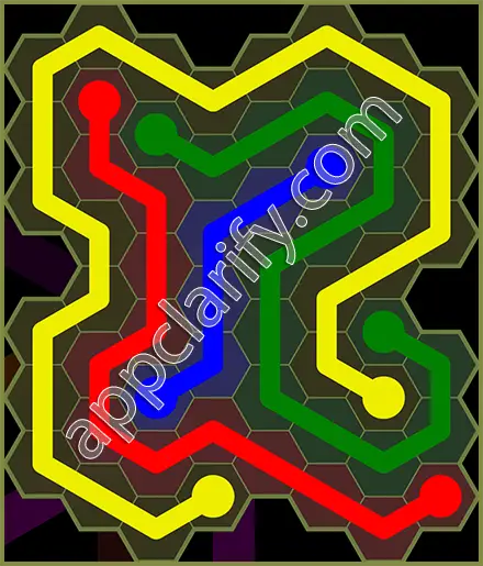 Flow Free: Hexes Extreme Pack Level 3 Solutions