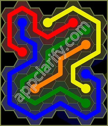 Flow Free: Hexes Extreme Pack Level 30 Solutions