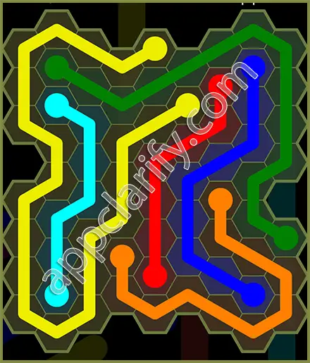 Flow Free: Hexes Extreme Pack Level 31 Solutions