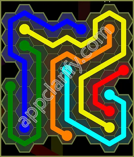 Flow Free: Hexes Extreme Pack Level 32 Solutions
