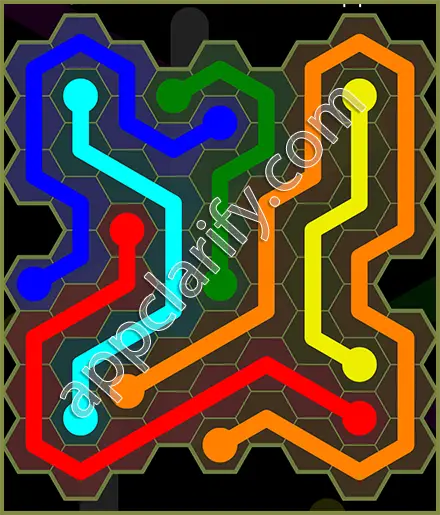 Flow Free: Hexes Extreme Pack Level 33 Solutions