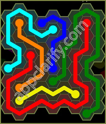 Flow Free: Hexes Extreme Pack Level 35 Solutions