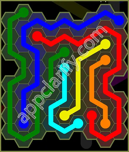 Flow Free: Hexes Extreme Pack Level 38 Solutions
