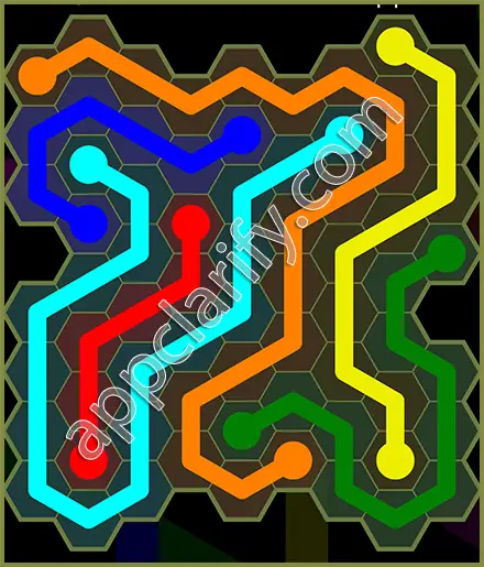Flow Free: Hexes Extreme Pack Level 39 Solutions