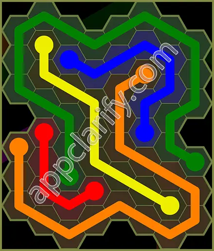 Flow Free: Hexes Extreme Pack Level 4 Solutions