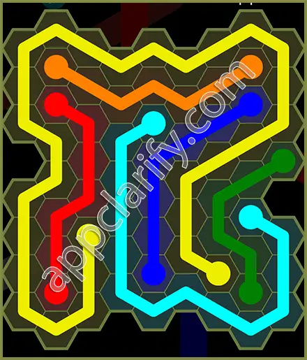 Flow Free: Hexes Extreme Pack Level 41 Solutions