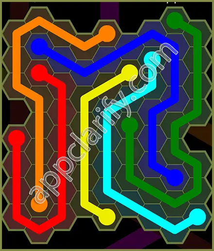 Flow Free: Hexes Extreme Pack Level 47 Solutions