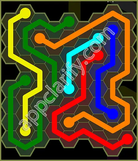 Flow Free: Hexes Extreme Pack Level 53 Solutions