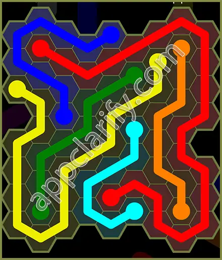 Flow Free: Hexes Extreme Pack Level 60 Solutions
