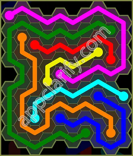 Flow Free: Hexes Extreme Pack Level 63 Solutions
