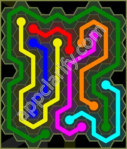 Flow Free: Hexes Extreme Pack Level 70 Solutions
