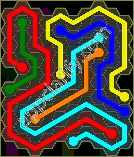 Flow Free: Hexes Extreme Pack Level 78 Solutions