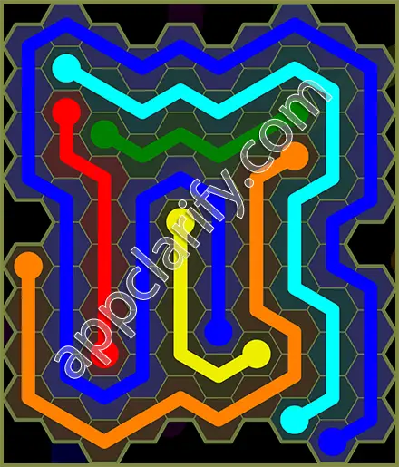 Flow Free: Hexes Extreme Pack Level 82 Solutions