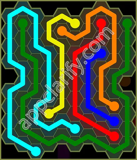 Flow Free: Hexes Extreme Pack Level 83 Solutions