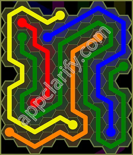 Flow Free: Hexes Extreme Pack Level 85 Solutions
