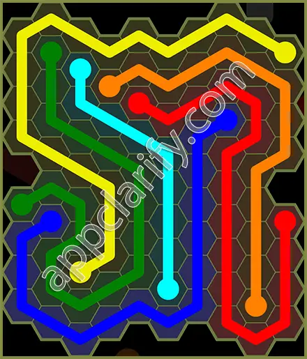 Flow Free: Hexes Extreme Pack Level 87 Solutions