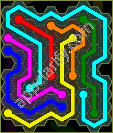 Flow Free: Hexes Extreme Pack Level 88 Solutions