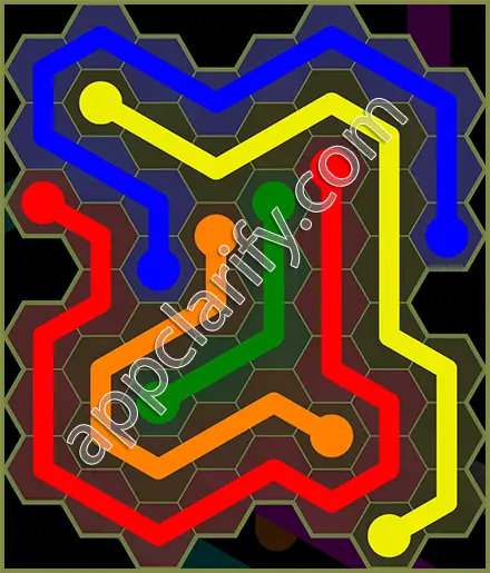 Flow Free: Hexes Extreme Pack Level 9 Solutions