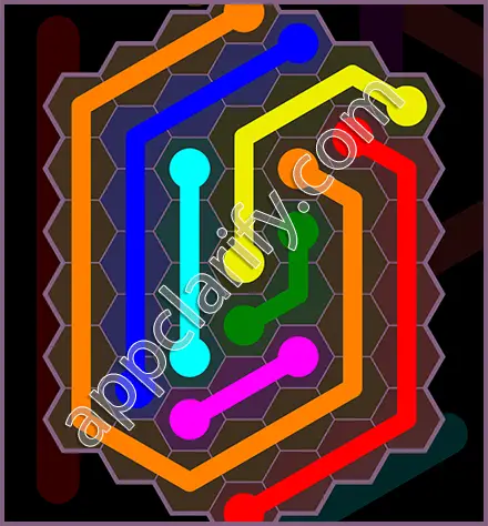 Flow Free: Hexes Flower Pack Level 112 Solutions