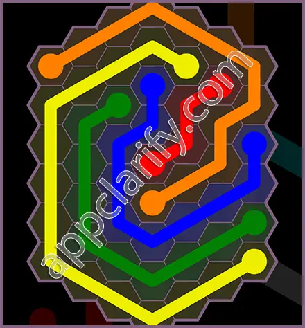 Flow Free: Hexes Flower Pack Level 116 Solutions
