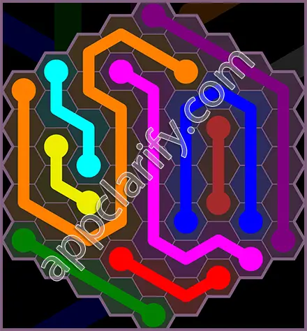 Flow Free: Hexes Flower Pack Level 125 Solutions