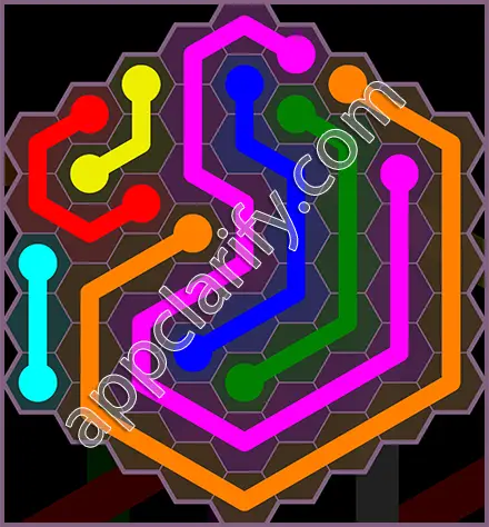 Flow Free: Hexes Flower Pack Level 127 Solutions
