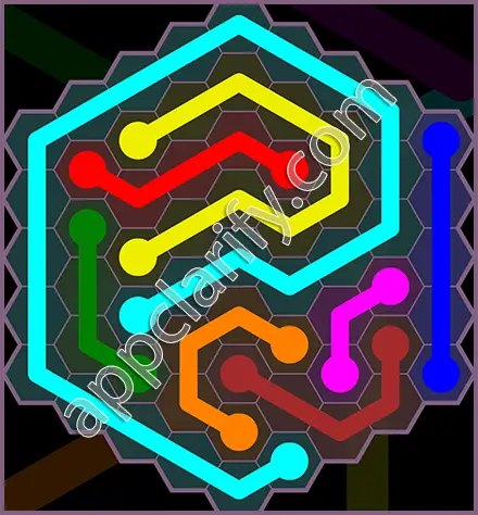 Flow Free: Hexes Flower Pack Level 139 Solutions