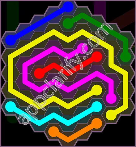 Flow Free: Hexes Flower Pack Level 146 Solutions