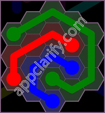 Flow Free: Hexes Flower Pack Level 3 Solutions