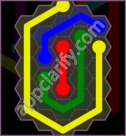 Flow Free: Hexes Flower Pack Level 48 Solutions