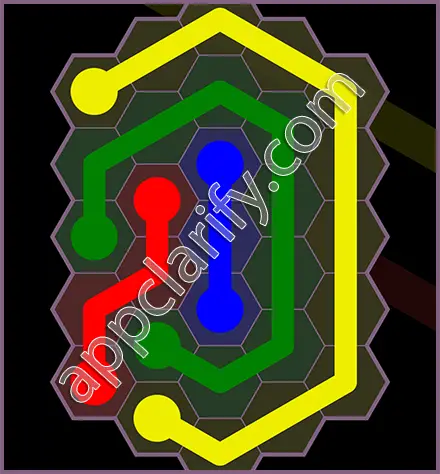 Flow Free: Hexes Flower Pack Level 51 Solutions