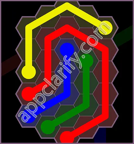 Flow Free: Hexes Flower Pack Level 59 Solutions
