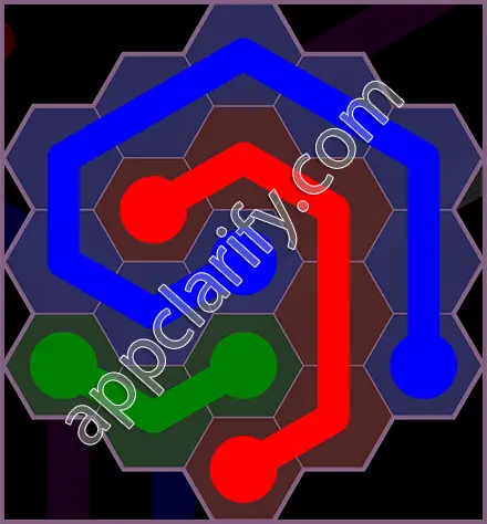 Flow Free: Hexes Flower Pack Level 7 Solutions