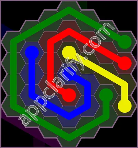 Flow Free: Hexes Flower Pack Level 70 Solutions