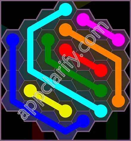 Flow Free: Hexes Flower Pack Level 79 Solutions