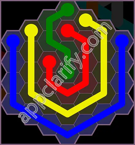 Flow Free: Hexes Flower Pack Level 82 Solutions
