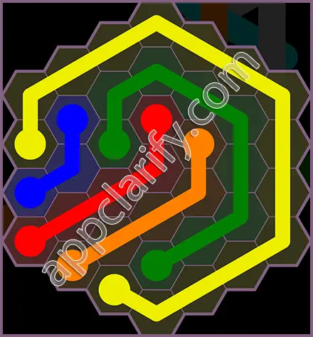 Flow Free: Hexes Flower Pack Level 83 Solutions