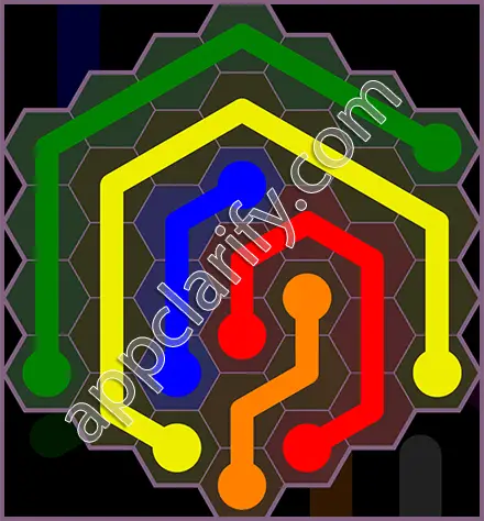 Flow Free: Hexes Flower Pack Level 85 Solutions