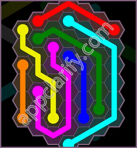 Flow Free: Hexes Flower Pack Level 95 Solutions