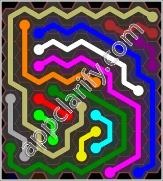 Flow Free: Hexes Jumbo 2 Pack Level 48 Solutions