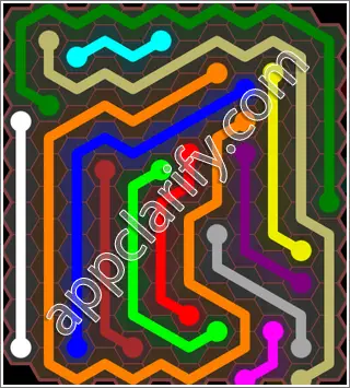 Flow Free: Hexes Jumbo 2 Pack Level 73 Solutions