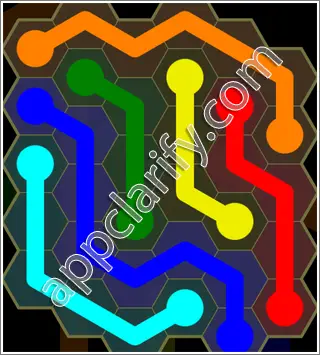 Flow Free: Hexes Kids Pack Level 104 Solutions